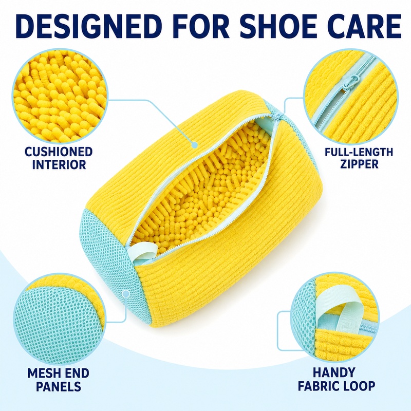 كيس غسيل أحذية أسطواني مضاد لل - مراجعة Sneaker Care Laundry وسعره